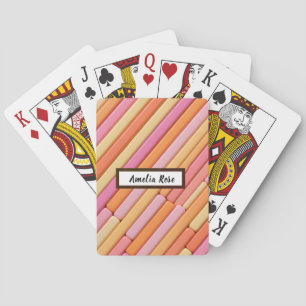 Personalisiert Pastel Geometric Abstrakt Spielkarten