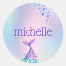 Personalisiert Pastel Rainbow Mermaid