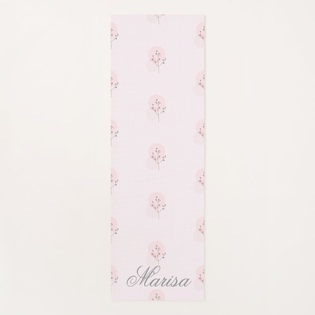 Personalisiert Pastel Yoga Mat - Individuelle Name Yogamatte (Vorderseite)