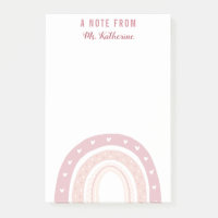 Personalisiert Pastell Pink Rainbow Calligraphy