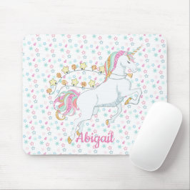 Personalisiert Pastellrosa Zauberhafte Einhornster Mousepad