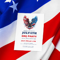 Personalisiert Patriotic America Bold Einladung