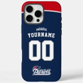 Personalisiert Patriots Jersey American Football iPhone 16 Pro Max Hülle