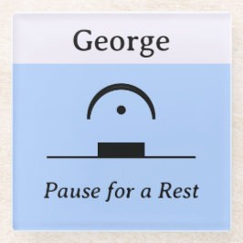 Personalisiert Pause Erholung Musikalische Spaß Mu Glasuntersetzer