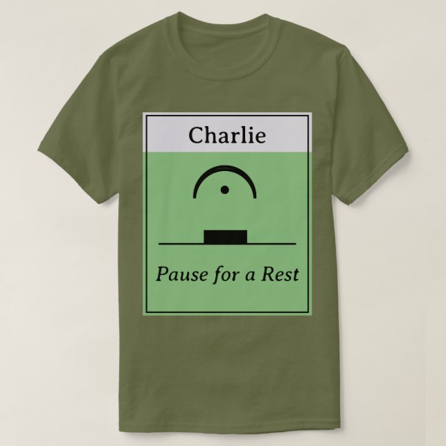 Personalisiert Pause Erholung Musikalische Spaß Mu T-Shirt (Design vorne)