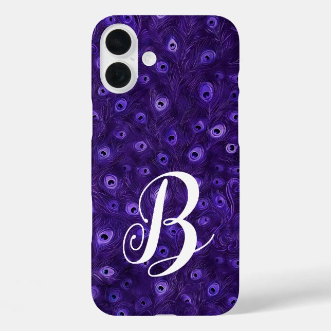 Personalisiert Peacock Feather Case-Mate iPhone Hülle (Rückseite)