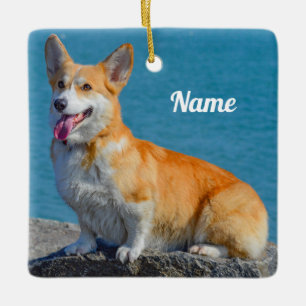 Personalisiert Pembroke Welsh Corgi Puppy Dog Keramikornament
