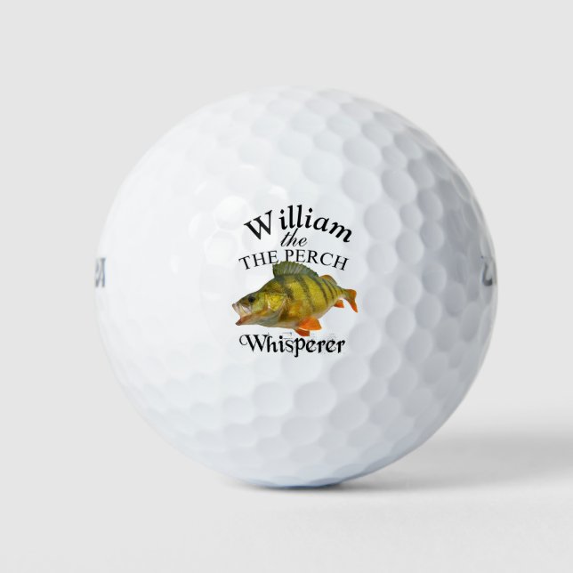 Personalisiert Perch Whisperer Fischer Golfball (Vorderseite)