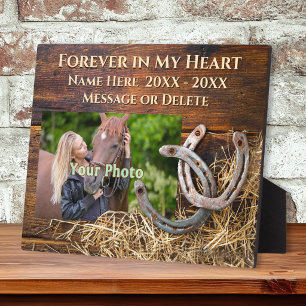 Personalisiert, PferdeGedenkstätte Plaque, FOTO, N Fotoplatte