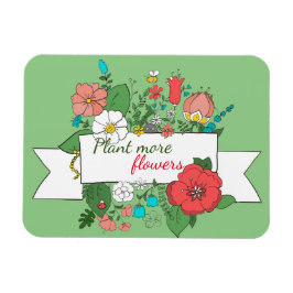 Personalisiert / Pflanze Mehr Blume/Blumen Magnet