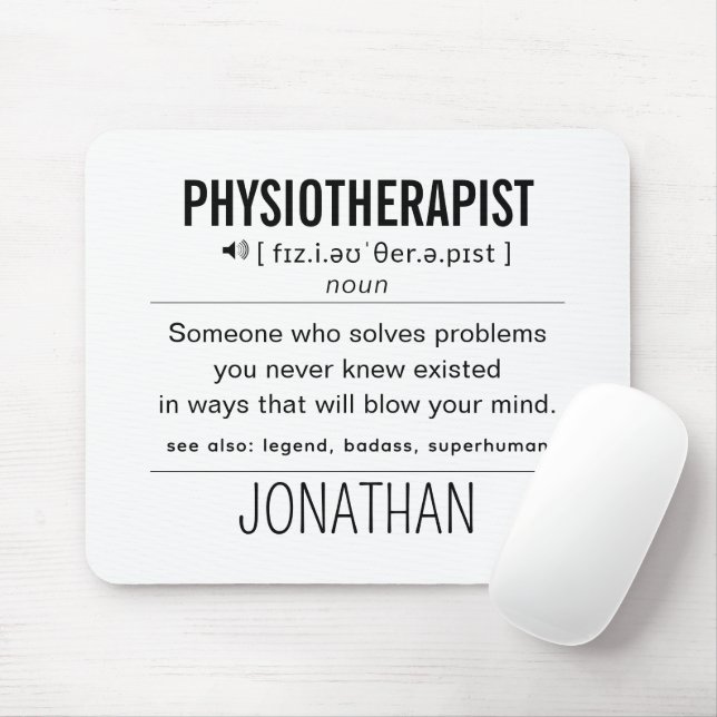 Personalisiert Physiotherapeut Funny Mousepad (Mit Mouse)