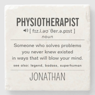 Personalisiert Physiotherapeut Funny Steinuntersetzer
