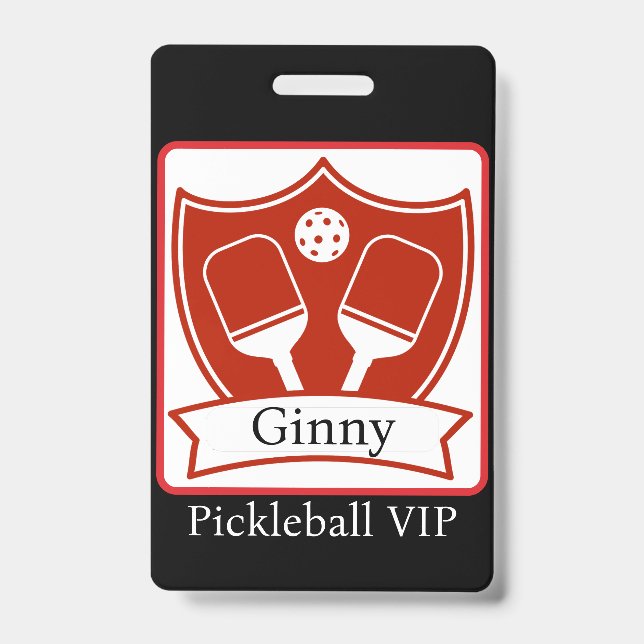 Personalisiert Pickleball Bold VIP Ausweis (Vorderseite)