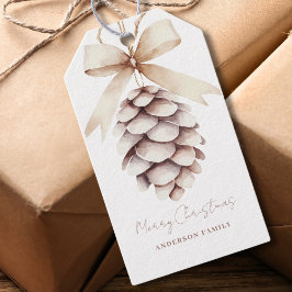 Personalisiert Pinecone Christmas Geschenkanhänger