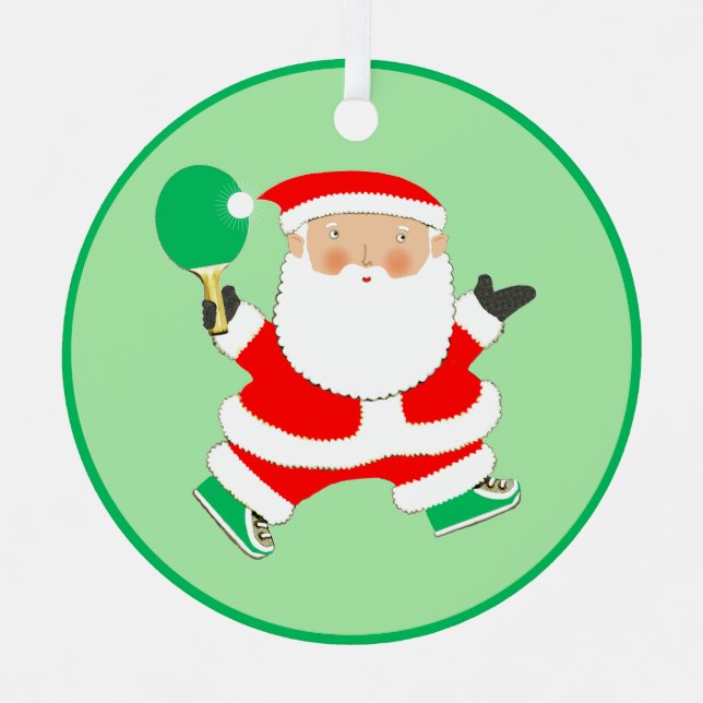 Personalisiert Ping Pong Collectible Ornament Aus Metall (Vorderseite)