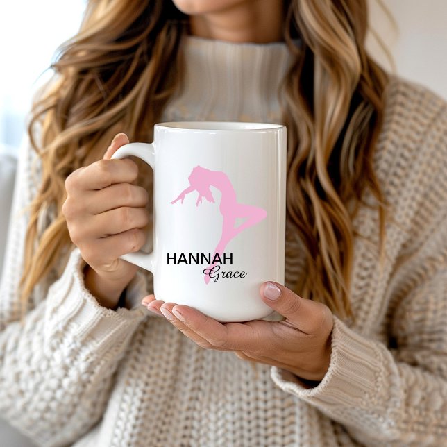 Personalisiert Pink Ballerina Kaffee Tasse (Von Creator hochgeladen)