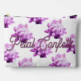 Personalisiert Pink Blume Confetti Zubehörtasche