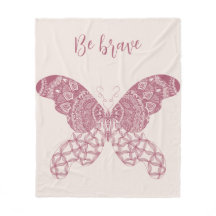 Personalisiert Pink Boho Butterfly