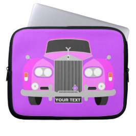 Personalisiert Pink British Classic Limousine Laptopschutzhülle