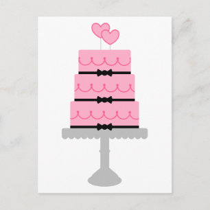 Personalisiert Pink Cake Postkarte