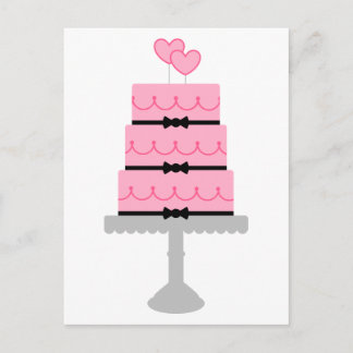 Personalisiert Pink Cake Postkarte