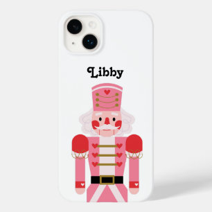 Personalisiert Pink Christmas Nutcracker White Case-Mate iPhone 14 Plus Hülle