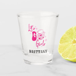 Personalisiert Pink Cowgirl Go Girls Schnapsglas