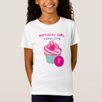 Personalisiert Pink Cupcake Birthday Girl