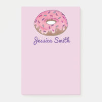 Personalisiert Pink Donut Doughnut Sprinkles Feins