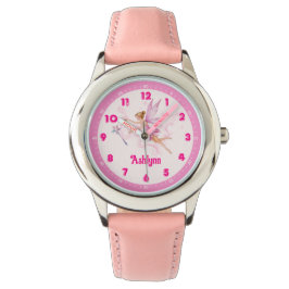 Personalisiert Pink Fairy Magic Funkelnd Fantasy K Armbanduhr