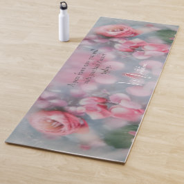 Personalisiert Pink Floral Yoga Mat - Individuelle Yogamatte