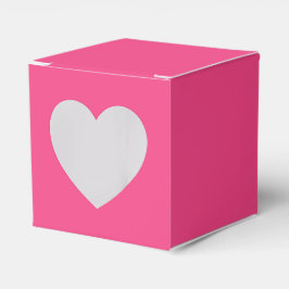Personalisiert Pink Gefälligkeitsboxen - Herz 2x2x Geschenkschachtel