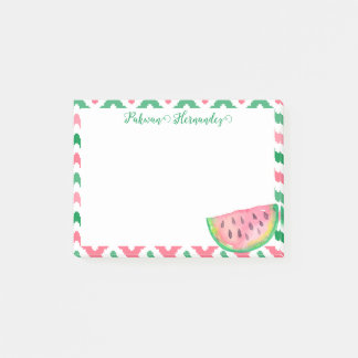 Personalisiert Pink Green Watermelon Postit Notes Post-it Klebezettel