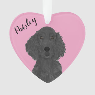 Personalisiert Pink Heart Irish Setter Ornament