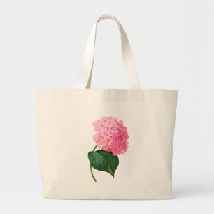 Personalisiert Pink Hydrangea Jumbo-Tasche Jumbo Stoffbeutel