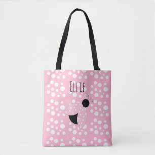 Personalisiert-Pink-Ladybug-Tasche