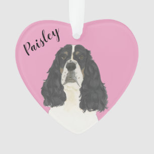 Personalisiert Pink Tricolor English Springer Ornament