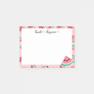 Personalisiert Pink Watermelon Postit Hinweise Post-it Klebezettel