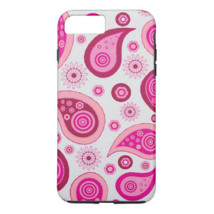 Personalisiert Pink & White Girly Paisley Case-Mate iPhone Hülle