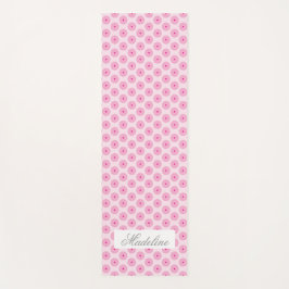 Personalisiert Pink Yoga Mat - Individuelle Name Yogamatte