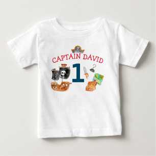 Personalisiert Pirate Baby Boy Erstgeburt T-shirt