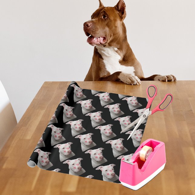 Personalisiert Pitbull Lover Geschenkpapier (Von Creator hochgeladen)