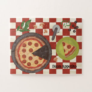 Personalisiert Pizza Pepperoni Italian Custom Puzzle