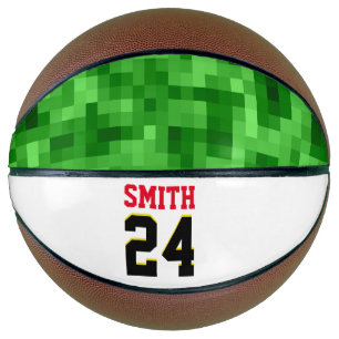 Personalisiert Player Award Ball Green Red Black Basketball