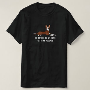 Personalisiert Podenco Dog Slogan T - Shirt