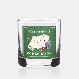 Personalisiert Poker Cards Casino Whiskyglas