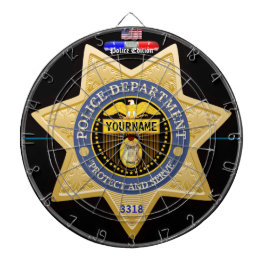 Personalisiert Police Edition Dart Board Dartscheibe