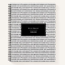 Personalisiert-Polka-Dot-Notebook