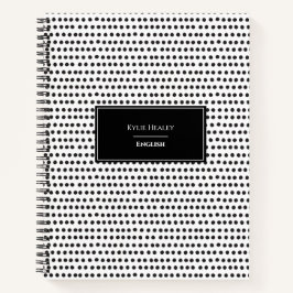 Personalisiert-Polka-Dot-Notebook Notizbuch