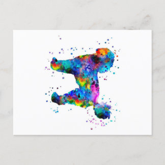 Personalisiert Poodle | Hund Birthday card Ankündigungspostkarte